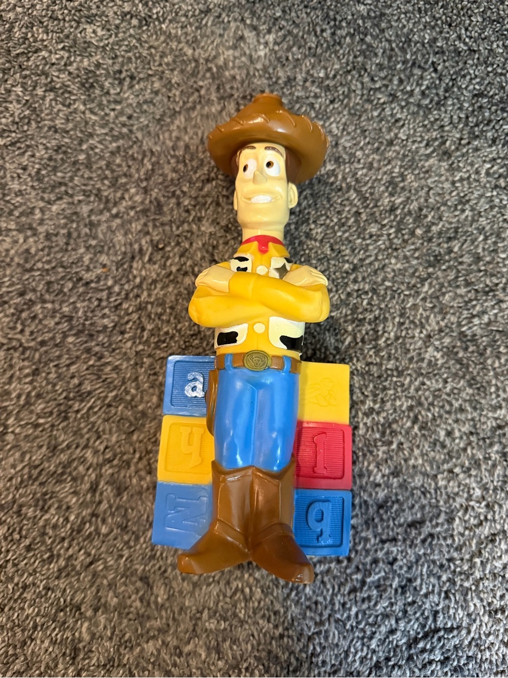 Vintage 1995 Disney Pixar Toy Story Woody Squeeze Bottle, originally offered a
